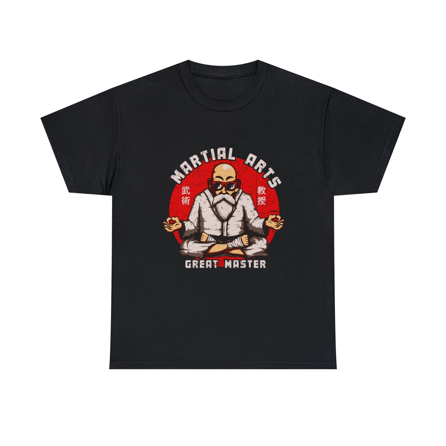 Cartoon Art - Martial Arts Panda - Unisex Heavy Cotton Tee