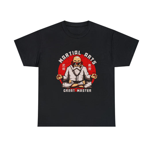 Cartoon Art - Martial Arts Panda - Unisex Heavy Cotton Tee