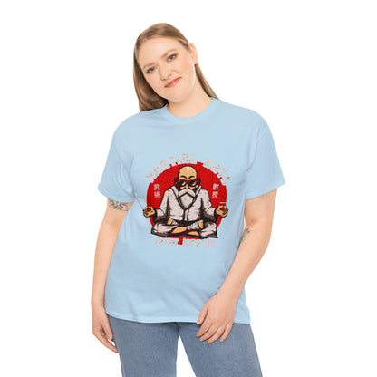 Cartoon Art - Martial Arts Panda - Unisex Heavy Cotton Tee