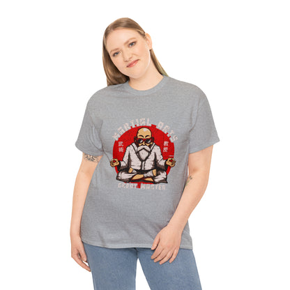 Cartoon Art - Martial Arts Panda - Unisex Heavy Cotton Tee