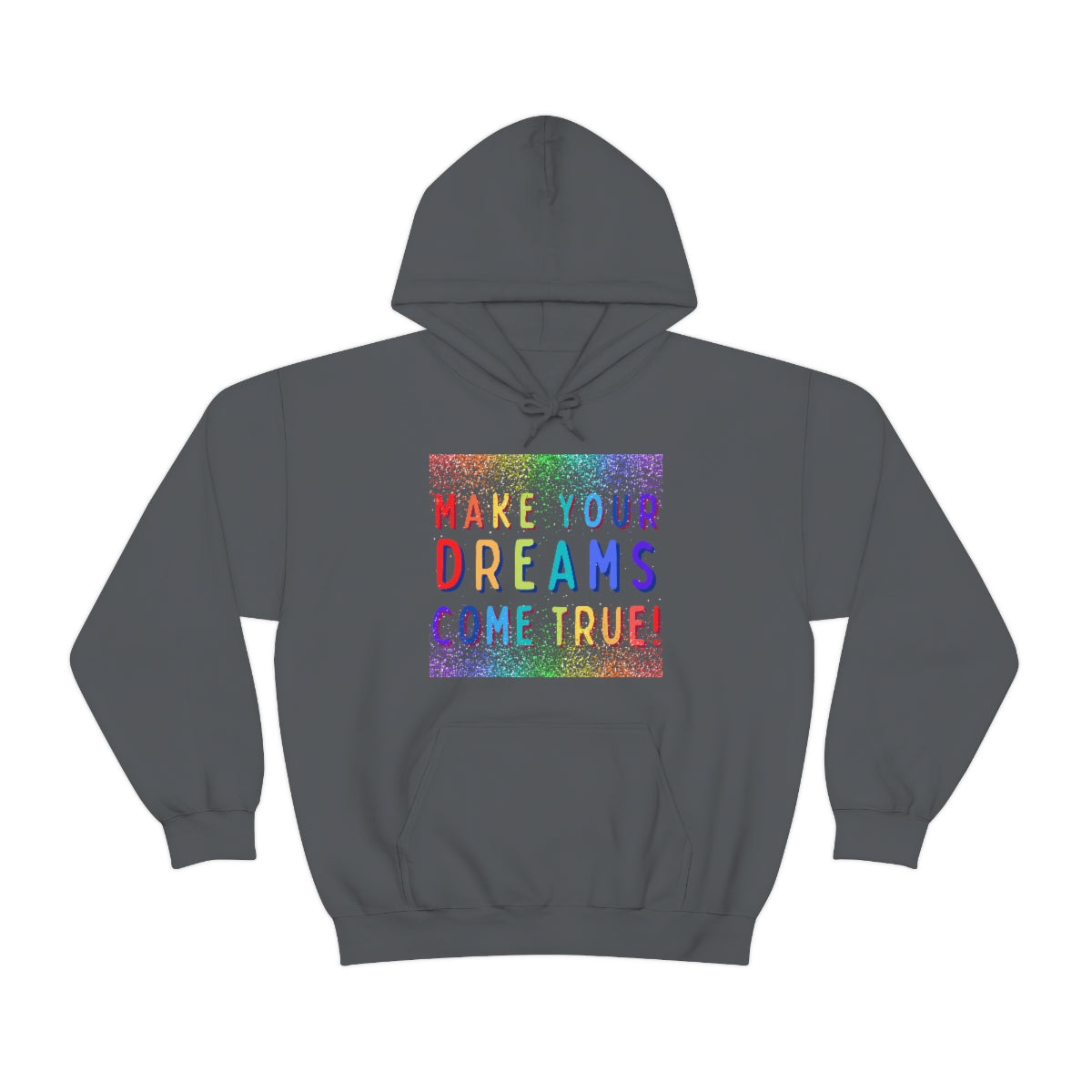 Make Your Dreams Come True - Rainbow Rain -Unisex Heavy Blend™ Hooded Sweatshirt