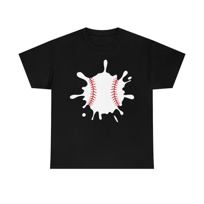 Baseball Splat - Big - Unisex Cotton Tee