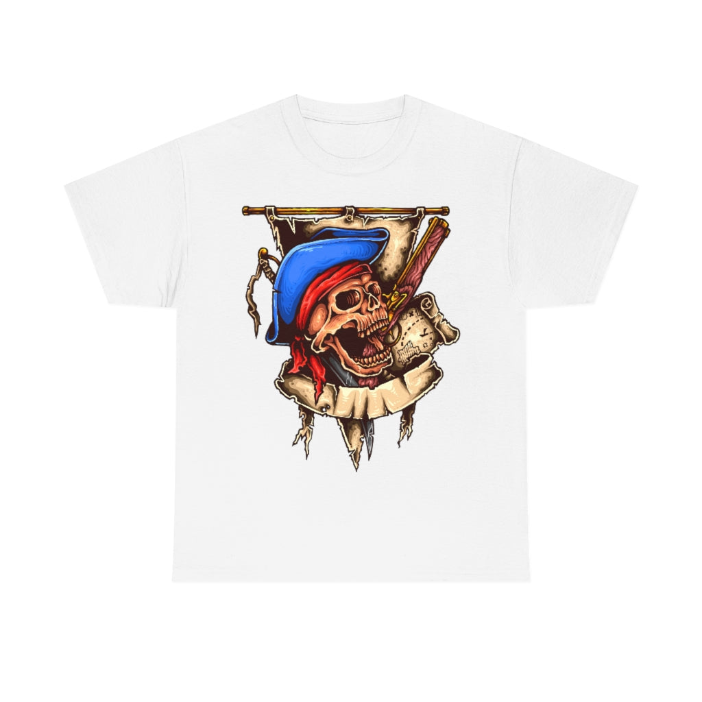 Cartoon Art - Undead Buccaneer- Unisex Heavy Cotton Tee