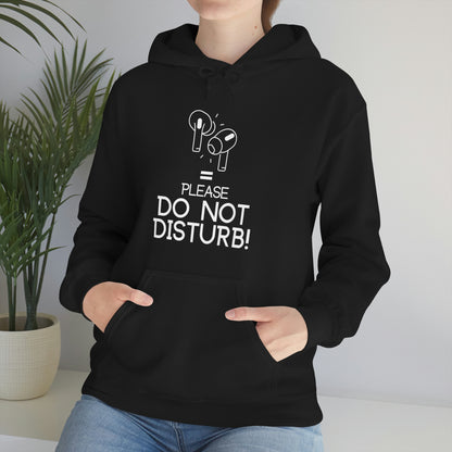 Earphone equals Do Not Disturb - Unisex Heavy Blend™ Hooded Sweatshirt