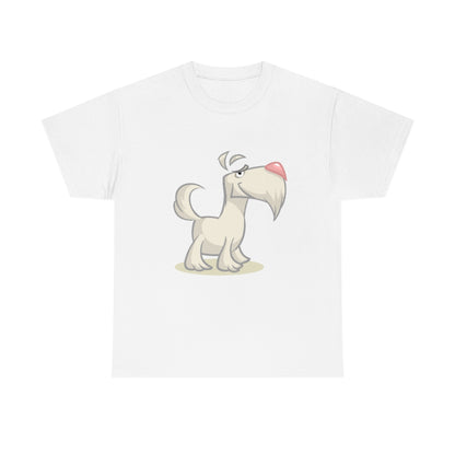 Cartoon Dog - Schnauzer - Unisex Heavy Cotton Tee