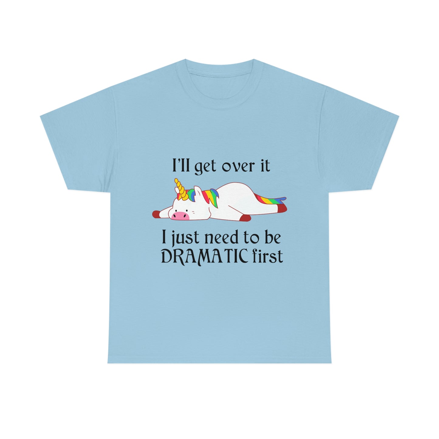 Dramatic Unicorn - Unisex Heavy Cotton Tee