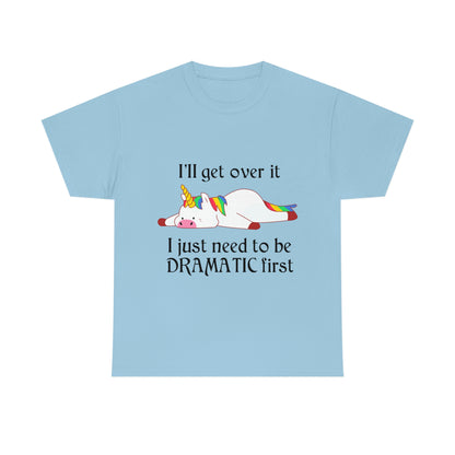 Dramatic Unicorn - Unisex Heavy Cotton Tee