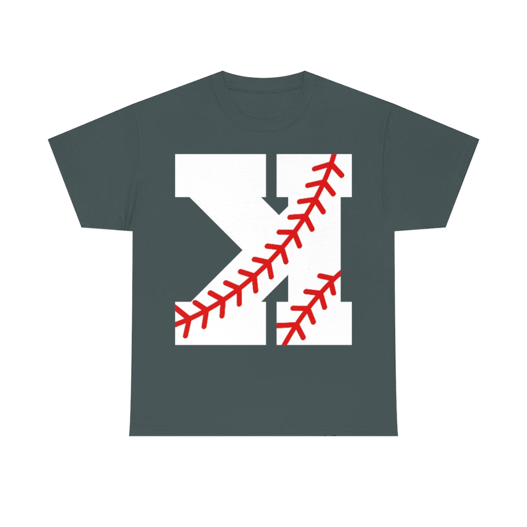 Backwards K - Strikeout - Baseball - Unisex Cotton Tee