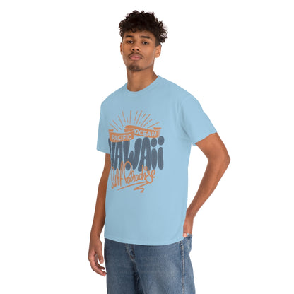 Pacific Ocean Hawaii Surf Paradise - Unisex Heavy Cotton Tee