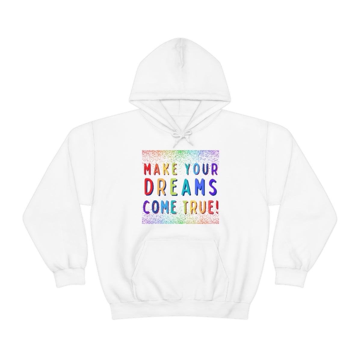 Make Your Dreams Come True - Rainbow Rain -Unisex Heavy Blend™ Hooded Sweatshirt