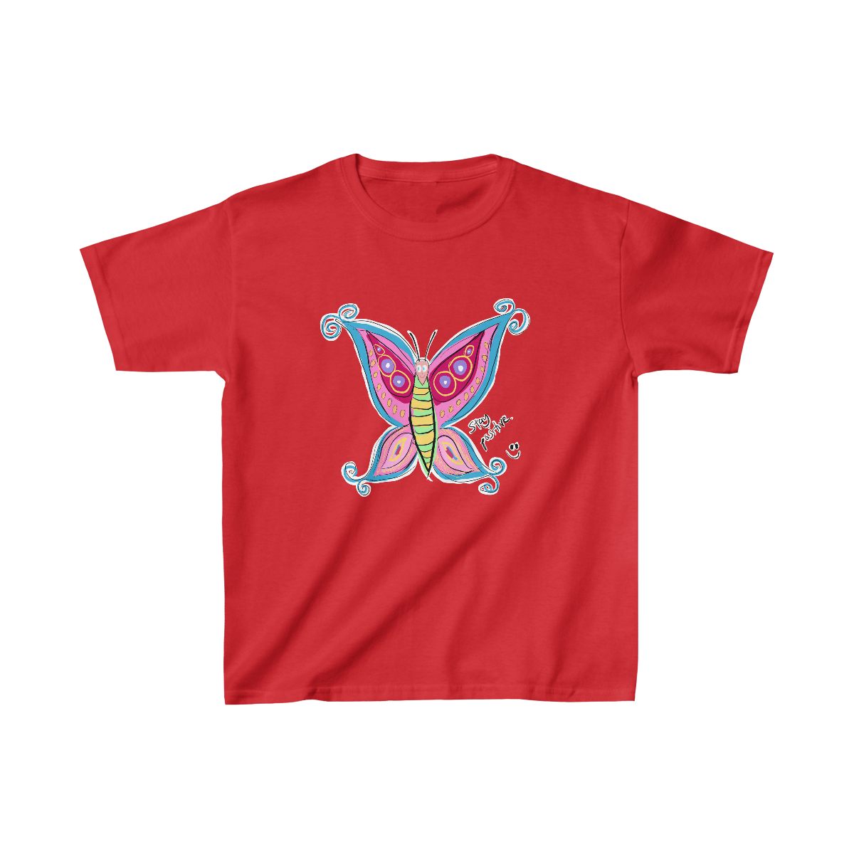 Positive Butterfly - Kids Heavy Cotton™ Tee