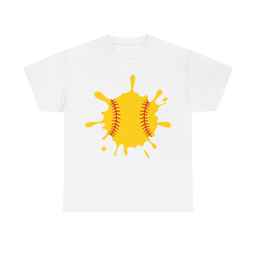 Softball SPLAT! - Unisex Cotton Tee