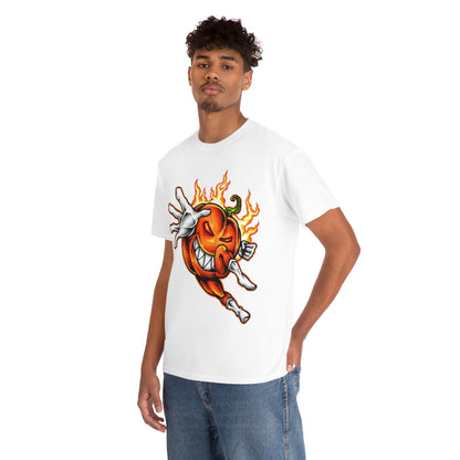 Cartoon Art - OP Pumpkin - Unisex Heavy Cotton Tee