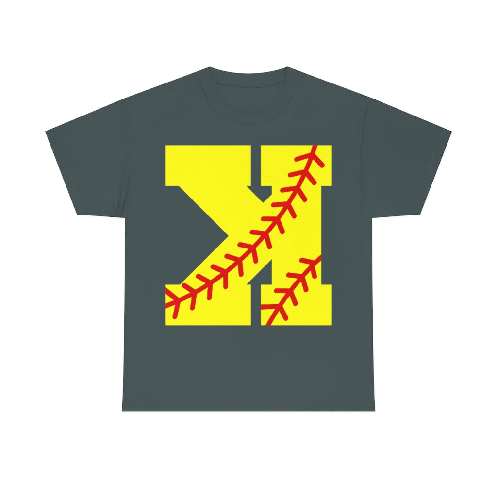 Backwards K - Strikeout - Softball - Unisex Cotton Tee