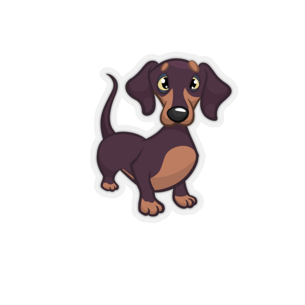 Cartoon Puppy - Daschund - Kiss-Cut Stickers