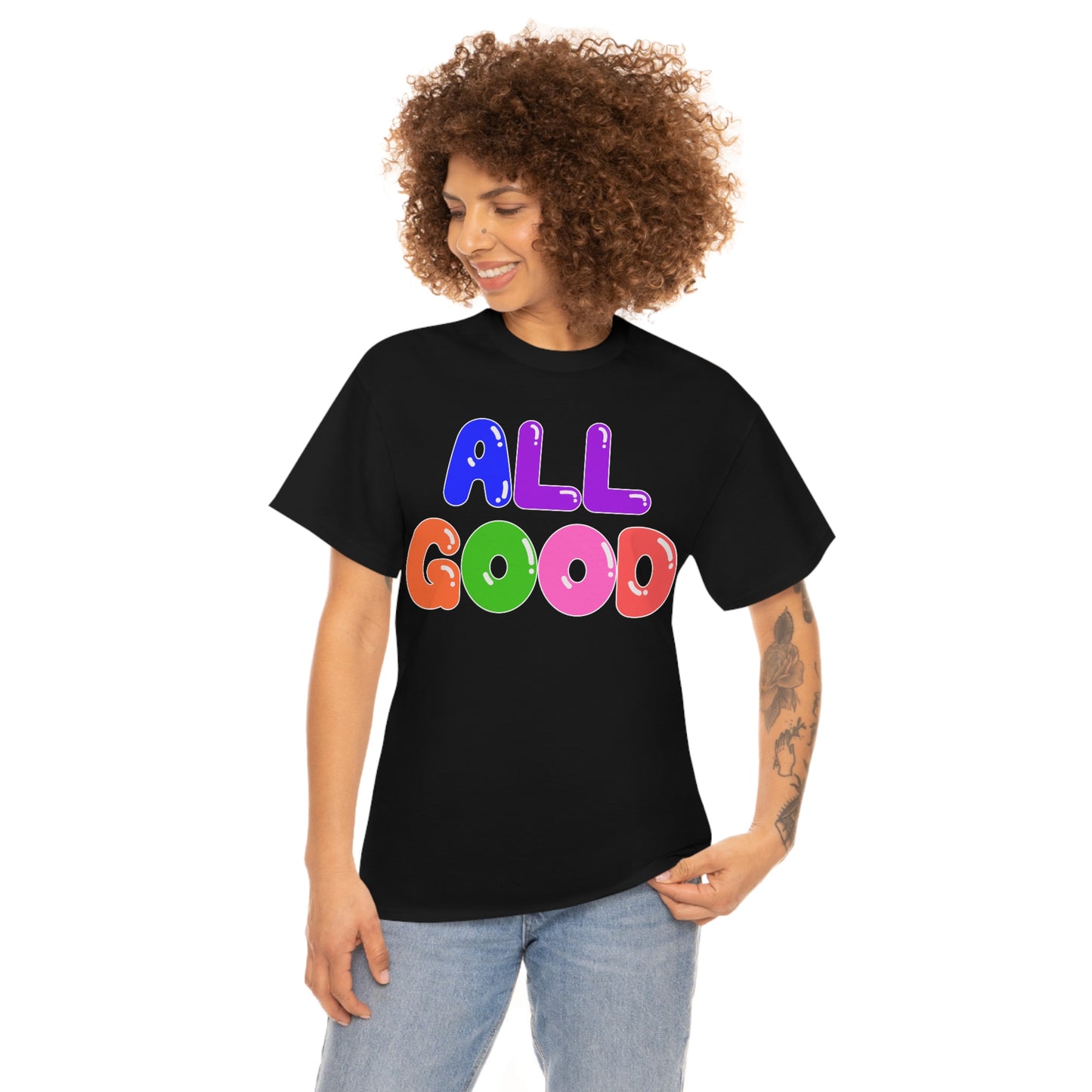 All Good - Balloons - Retro - Unisex Heavy Cotton Tee