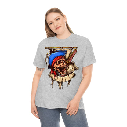 Cartoon Art - Undead Buccaneer- Unisex Heavy Cotton Tee