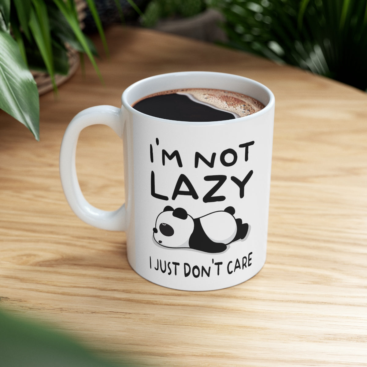 I'm Not Lazy Panda - Ceramic Mug 11oz