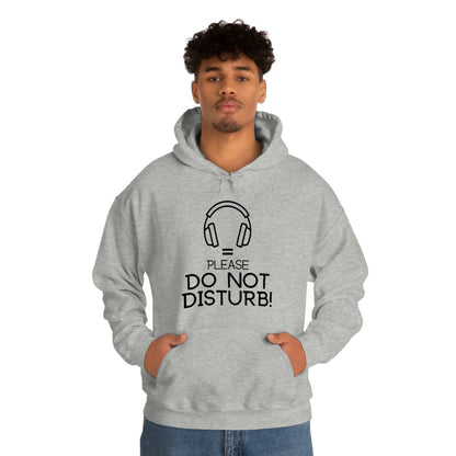 Headphones equals Do Not Disturb - Unisex Heavy Blend™ Hooded Sweatshirt