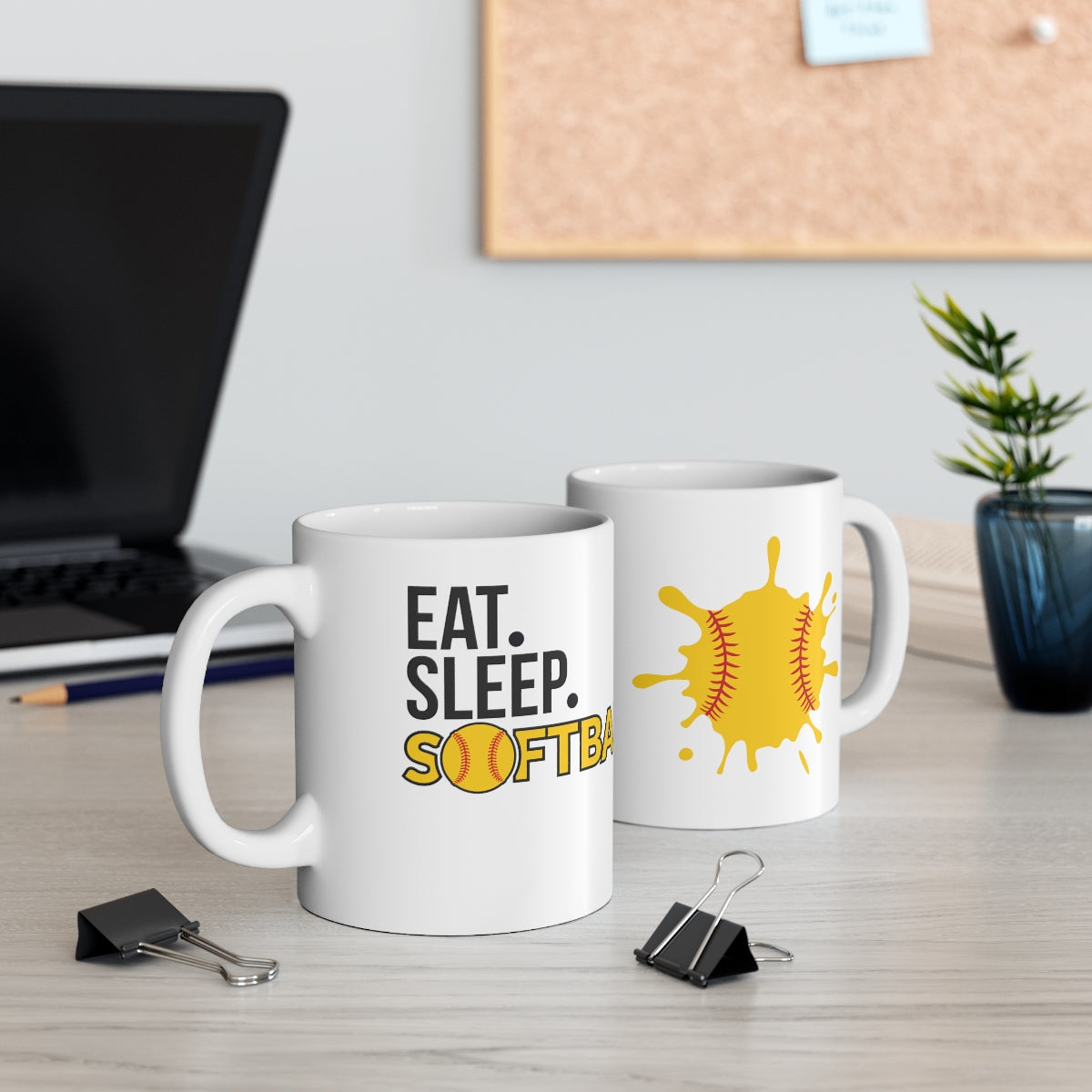 Eat. Sleep. Softball. Ceramic Mug 11oz