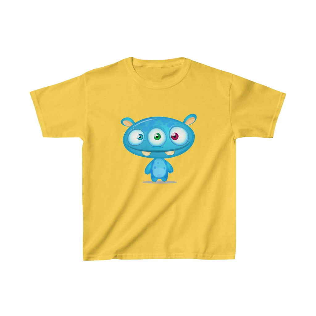 Cartoon Lil Monster Triclops - Kids Heavy Cotton™ Tee