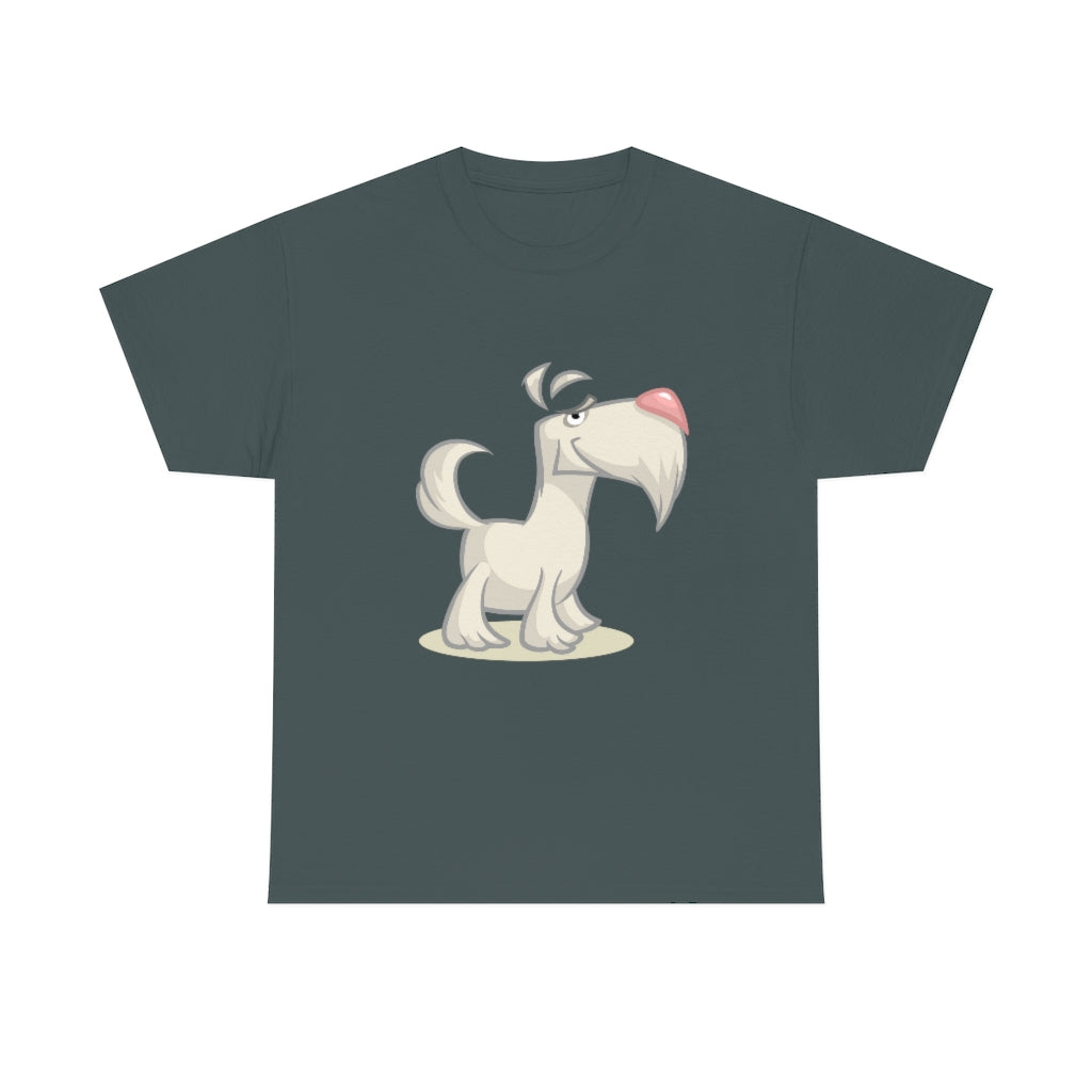 Cartoon Dog - Schnauzer - Unisex Heavy Cotton Tee