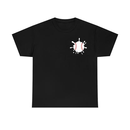 Baseball Splat - Small - Unisex Cotton Tee