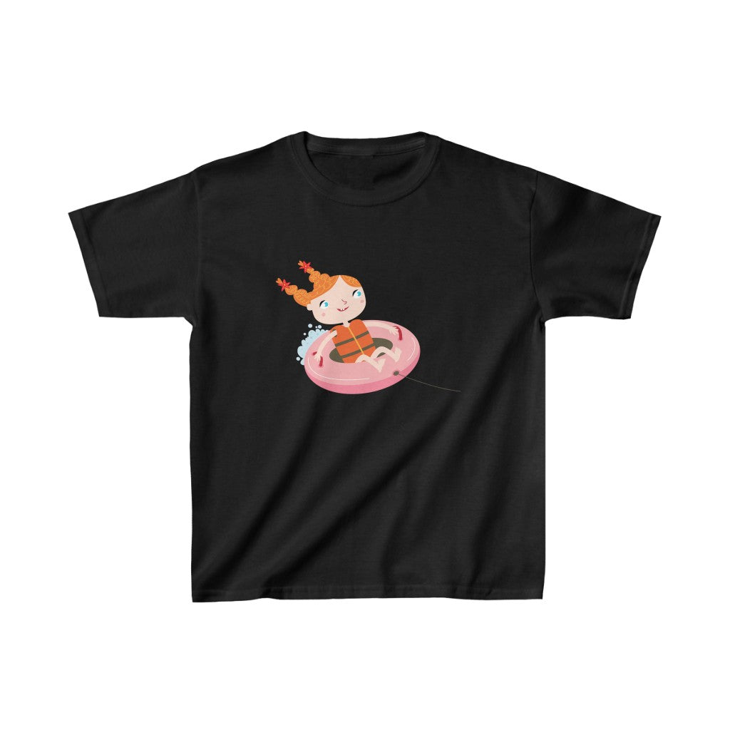 Cartoon Girl on Biscuit - Kids Heavy Cotton™ Tee