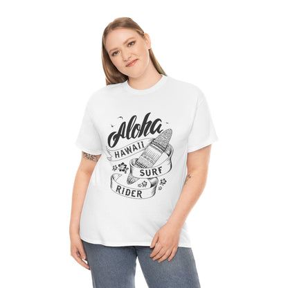 Aloha Hawaii Surf Rider - Unisex Heavy Cotton Tee