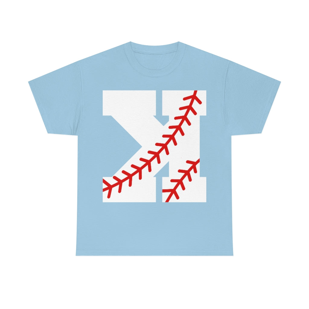 Backwards K - Strikeout - Baseball - Unisex Cotton Tee