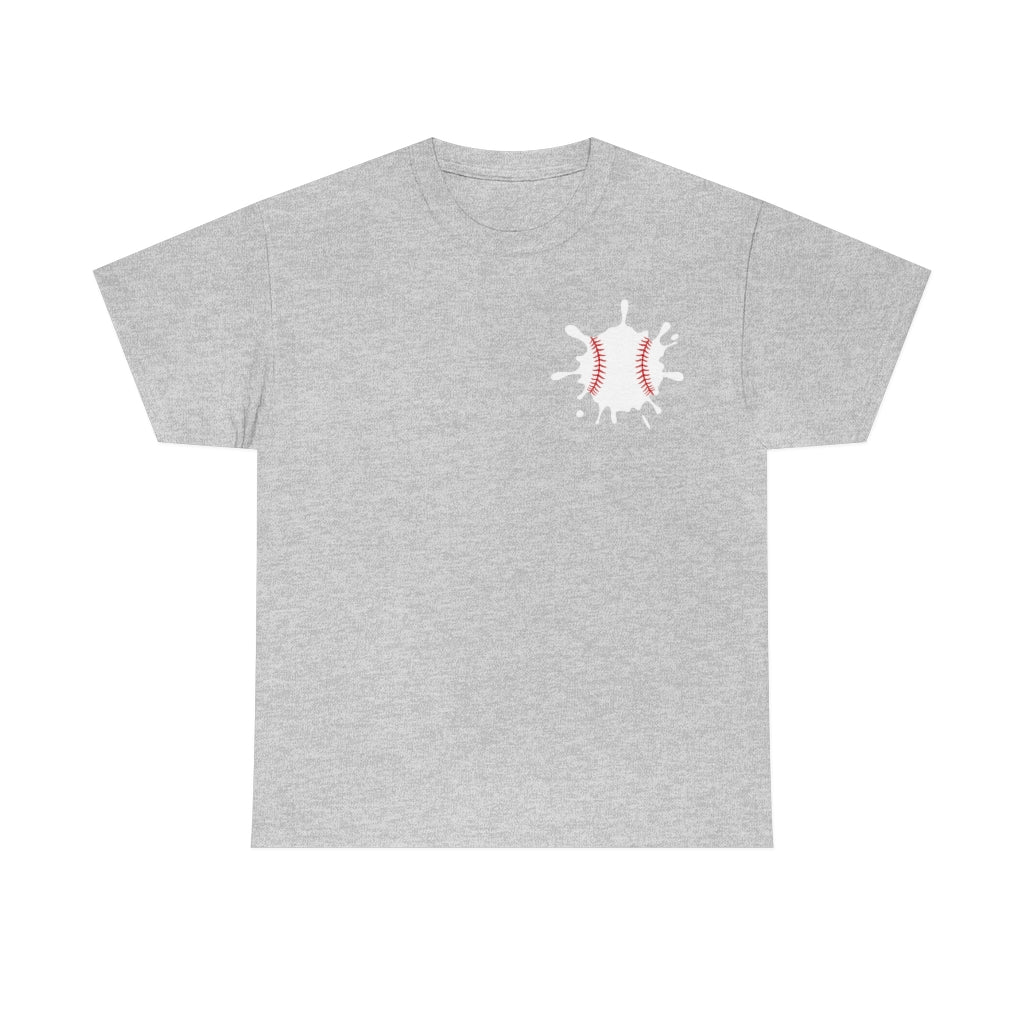 Baseball Splat - Small - Unisex Cotton Tee