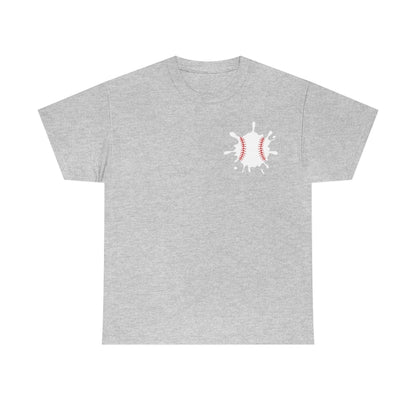 Baseball Splat - Small - Unisex Cotton Tee