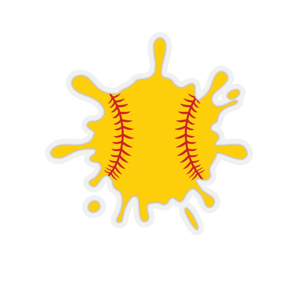 Softball SPLAT! - Kiss-Cut Stickers