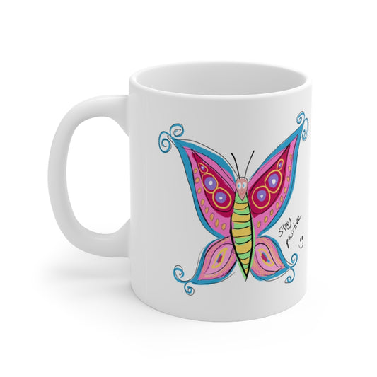 Positive Butterfly - Ceramic Mug 11oz