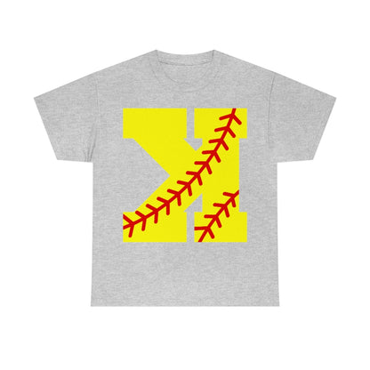 Backwards K - Strikeout - Softball - Unisex Cotton Tee