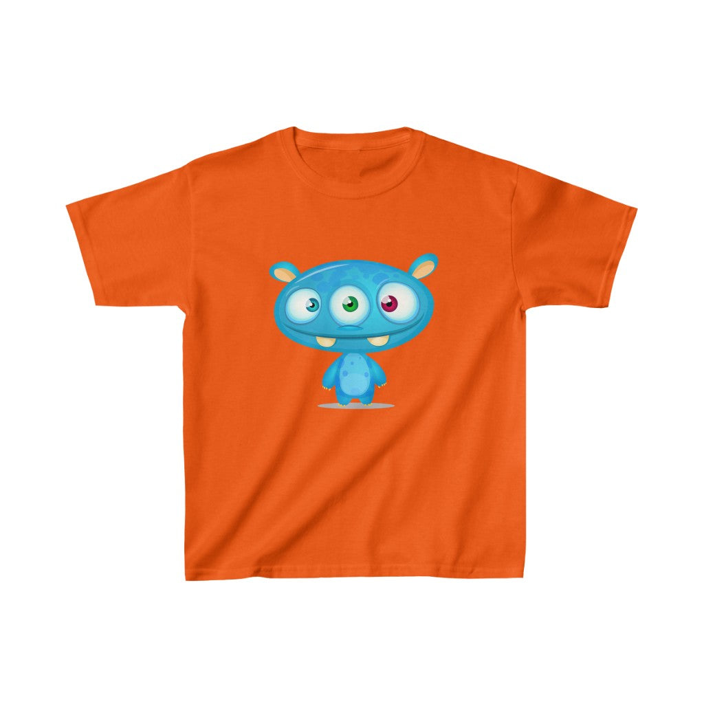 Cartoon Lil Monster Triclops - Kids Heavy Cotton™ Tee