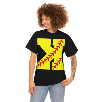 Backwards K - Strikeout - Softball - Unisex Cotton Tee