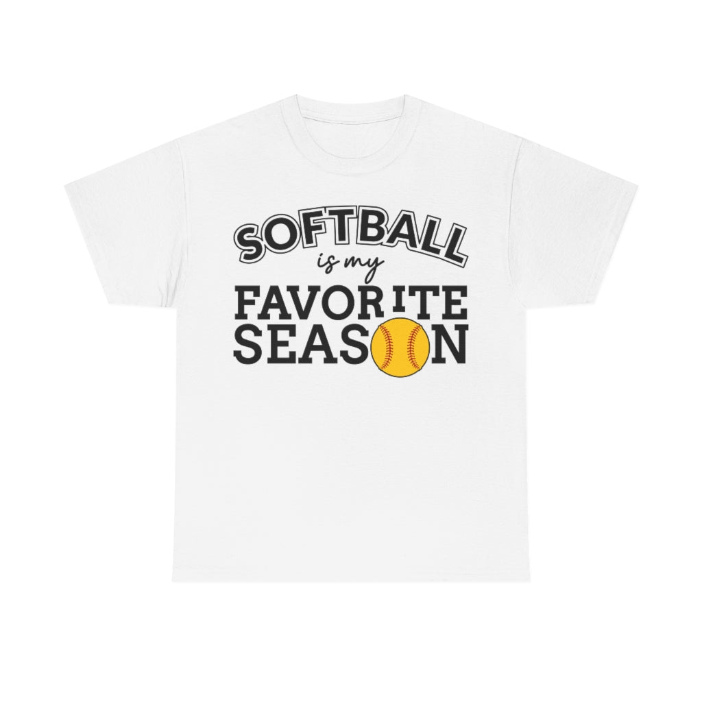 Softball Is My Favorite Season - Unisex Cotton Tee