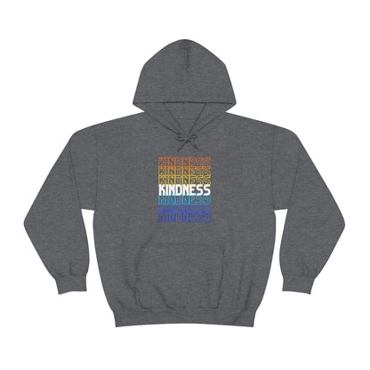 Kindness Repeating Rainbow - Rainbow -Unisex Heavy Blend™ Hooded Sweatshirt