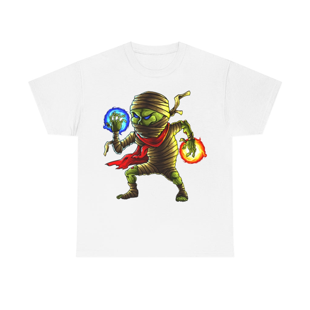 Cartoon Art - Mummy the Conjuror - Unisex Heavy Cotton Tee