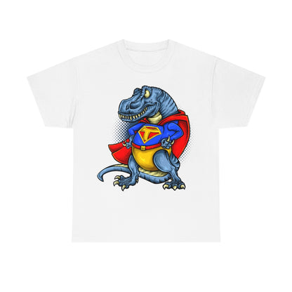 Cartoon Art - Super T-Rex - Unisex Heavy Cotton Tee