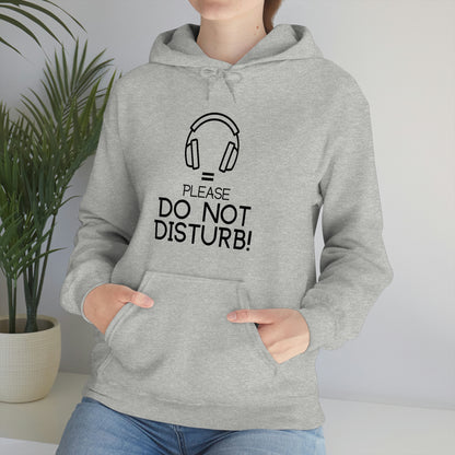 Headphones equals Do Not Disturb - Unisex Heavy Blend™ Hooded Sweatshirt