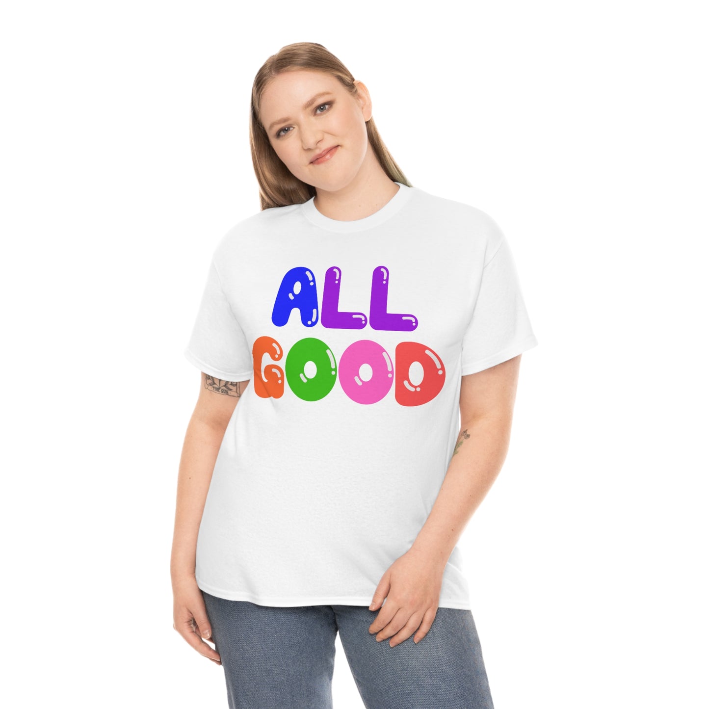 All Good - Balloons - Retro - Unisex Heavy Cotton Tee