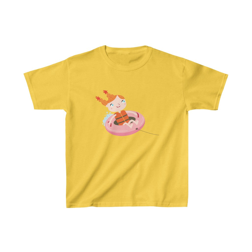 Cartoon Girl on Biscuit - Kids Heavy Cotton™ Tee