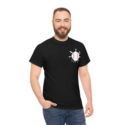 Baseball Splat - Small - Unisex Cotton Tee