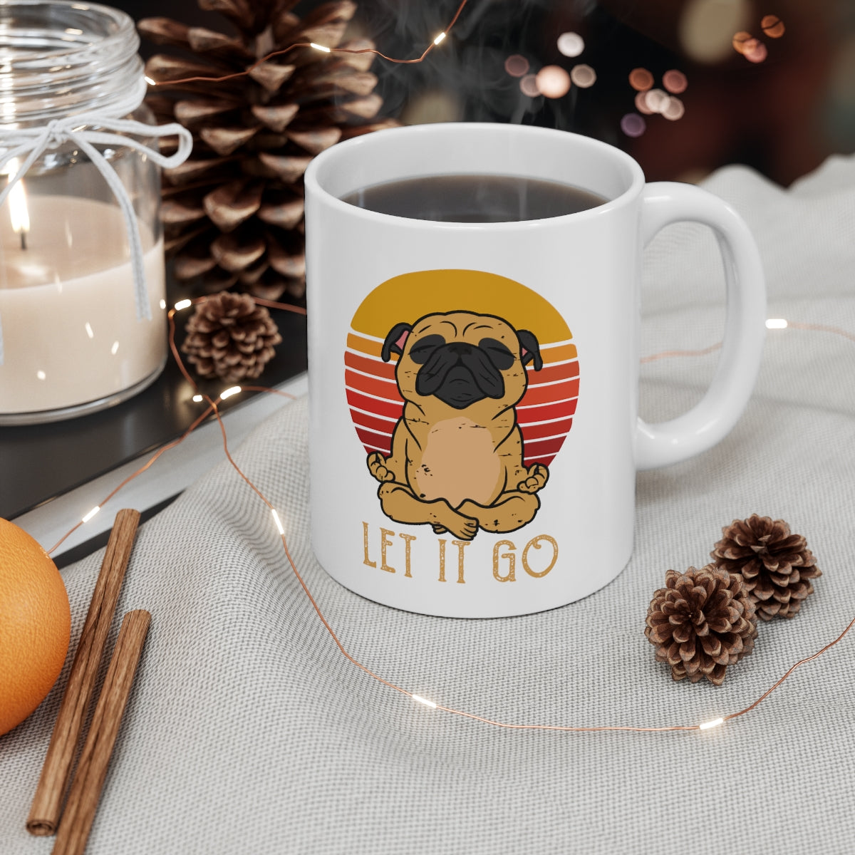 Let it go Pug - Ceramic Mug 11oz