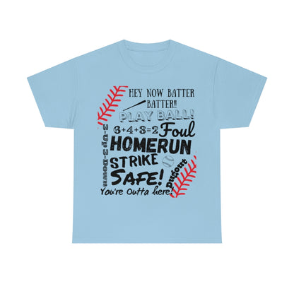 Baseball/Softball Jargon - Unisex Cotton Tee