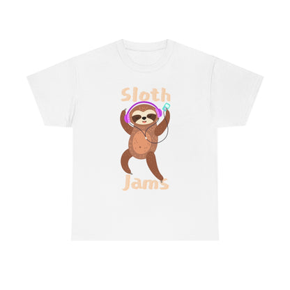 Sloth Jams - Unisex Heavy Cotton Tee