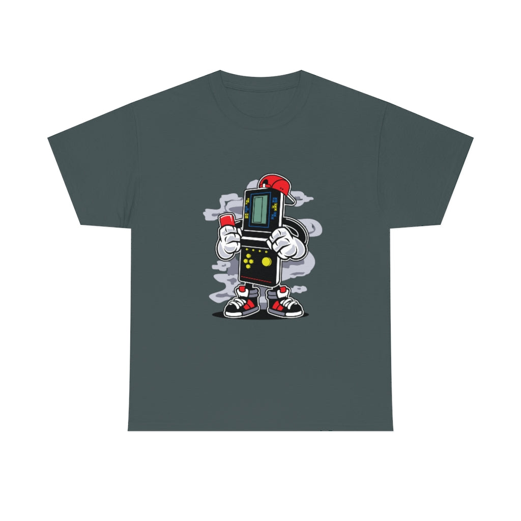 Cartoon Art - Retro Brick Game - Unisex Heavy Cotton Tee