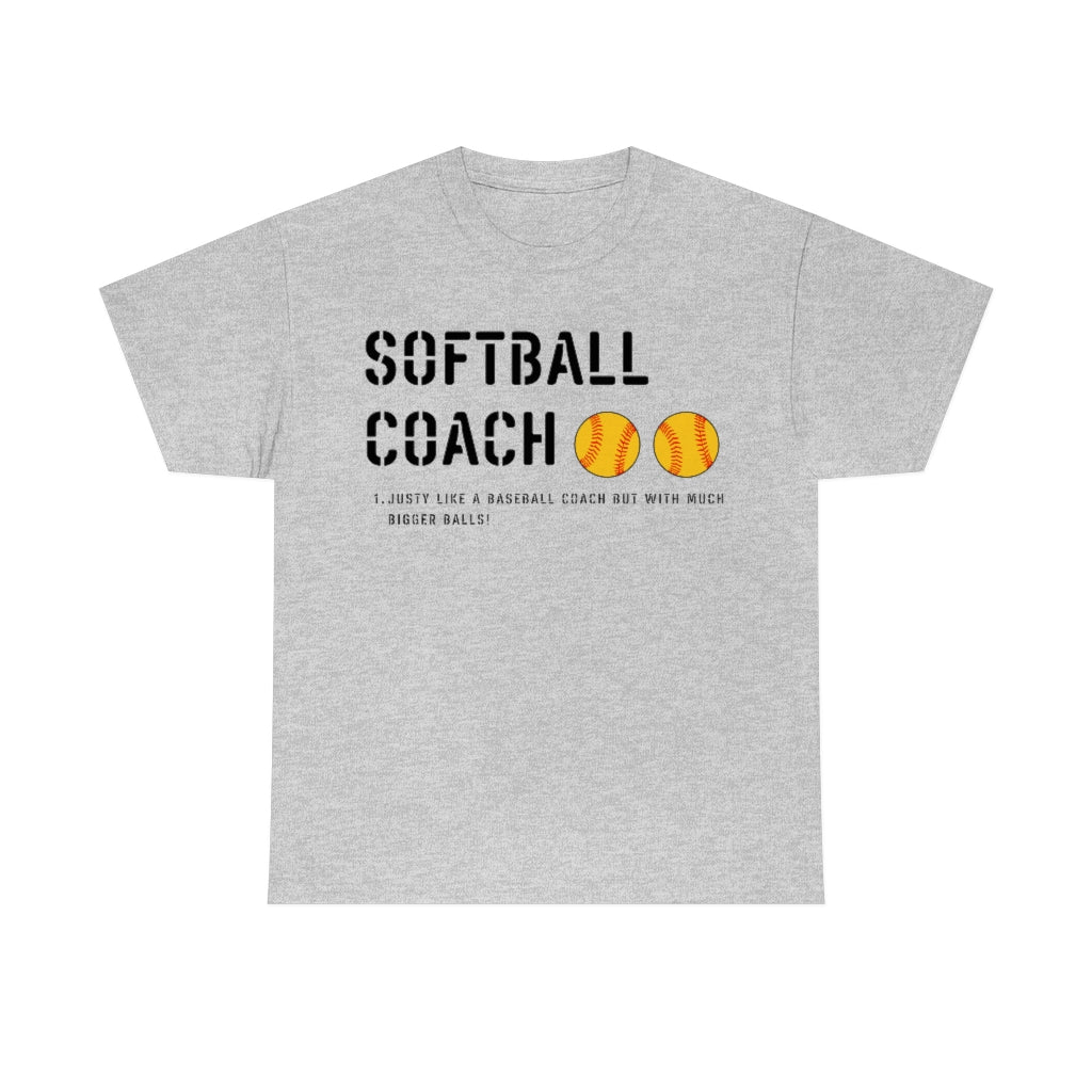 Softball Coach Definition - Unisex Cotton Tee